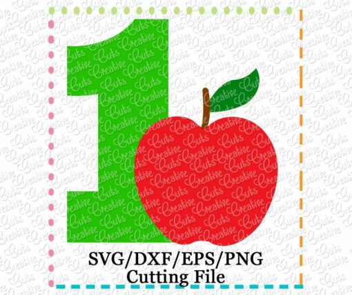 apple-1-first-1st-birthday-svg-cutting-file