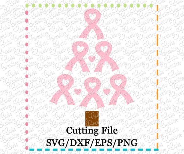 awareness-ribbon-christmas-tree-svg-cutting-file