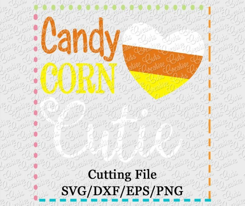 Candy Corn Cutie Cutting File SVG DXF EPS - Creative Appliques