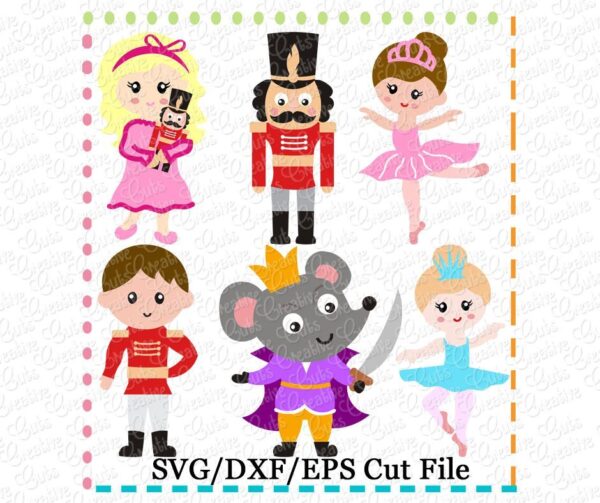 Nutcracker Set Cutting File SVG DXF EPS