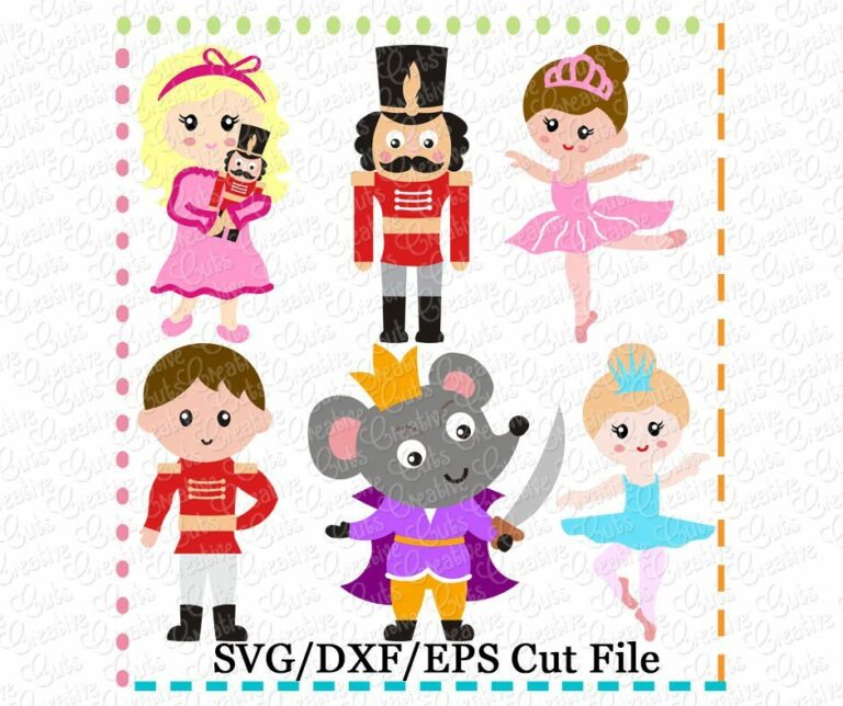 Nutcracker Set Cutting File SVG DXF EPS - Creative Appliques