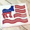 democratic-flag-donkey-embroidery-applique-design