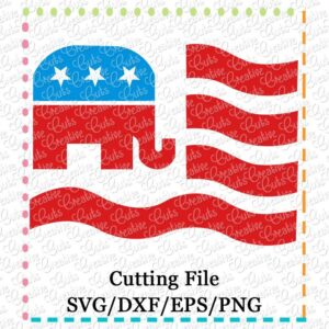 elephant-republican-flag-svg-cutting-file