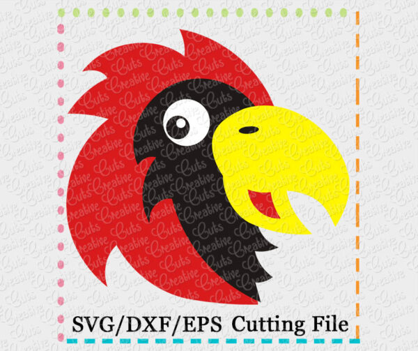 Falcon Cardinal Seahawk Cutting File SVG DXF EPS