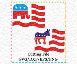 flag-democratic-republican-svg-cutting-file