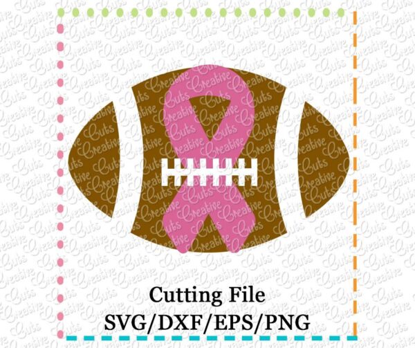 football-awareness-ribbon-svg-cutting-file