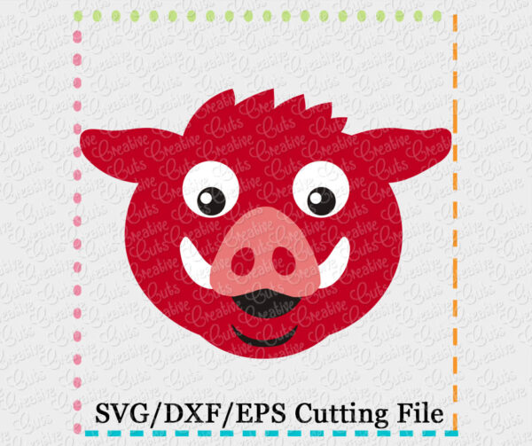 Hog Razorback Cutting File SVG DXF EPS