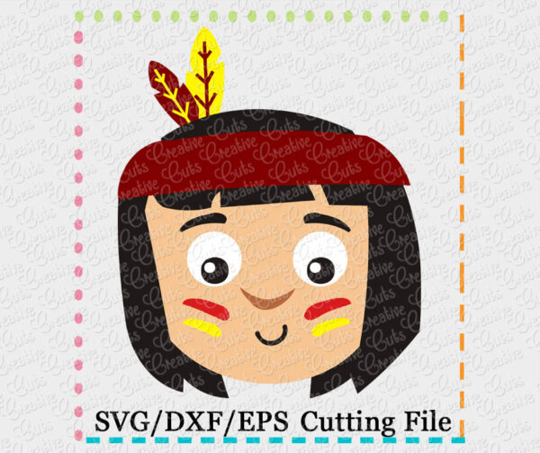 Indian Seminole Cutting File SVG DXF EPS