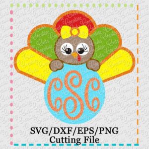 monogram-turkey-girl-svg-cutting-file