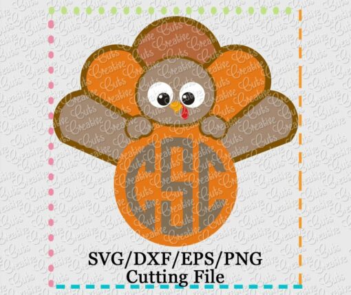 monogram-turkey-svg-cutting-file