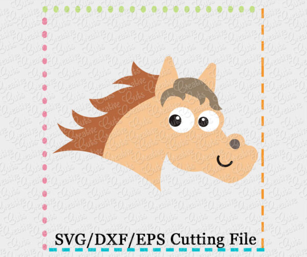 Horse Mustang Colt Stallion Cutting File SVG DXF EPS