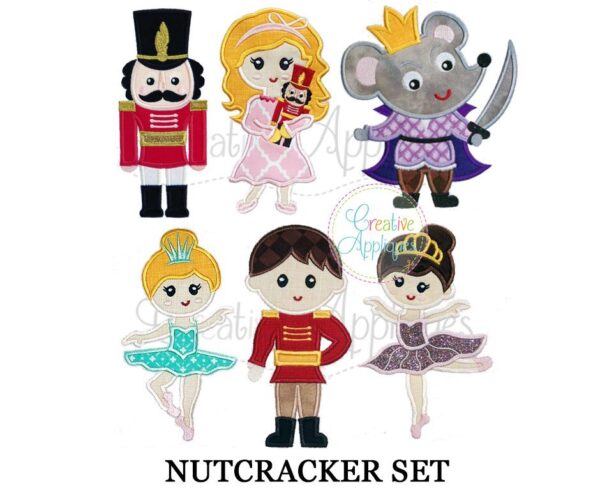 Nutcracker Ballet Set Applique