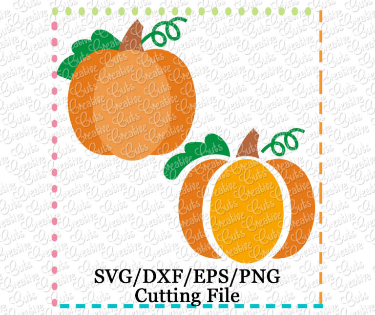 Pumpkin Cutting File SVG DXF EPS - Creative Appliques