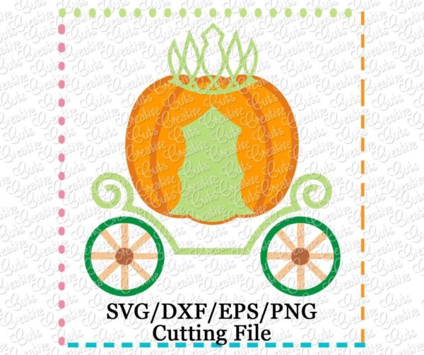 Pumpkin Carriage Cutting File SVG DXF EPS