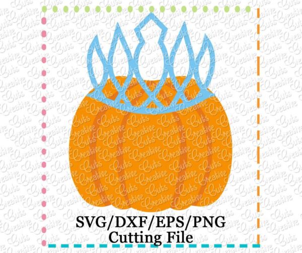 Pumpkin Crown Cutting File SVG DXF EPS