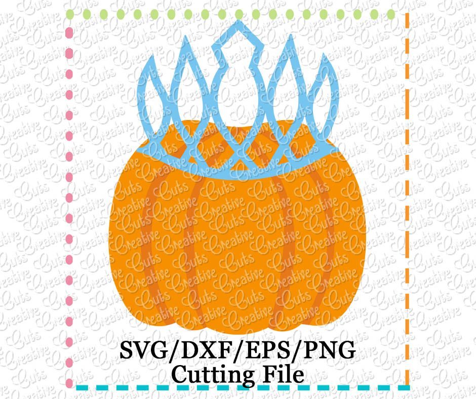 Download Pumpkin Crown Cutting File Svg Dxf Eps Creative Appliques
