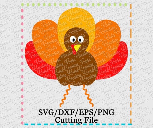 Turkey Cutting File SVG DXF EPS