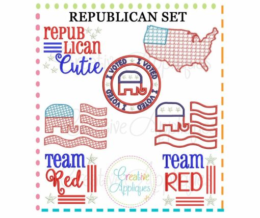 republican-embroidery-applique-set