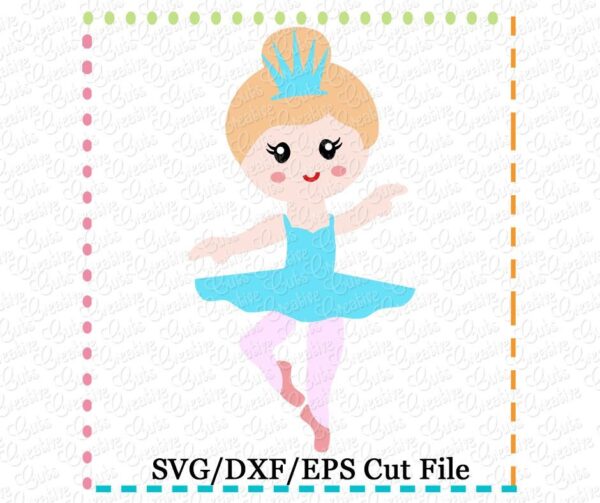 Nutcracker Snow Queen Ballerina Cutting File SVG DXF EPS