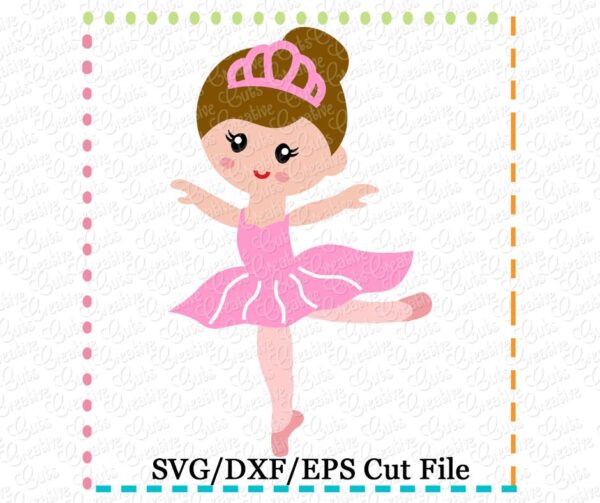 Nutcracker Sugar Plum Fairy Ballerina Cutting File SVG DXF EPS