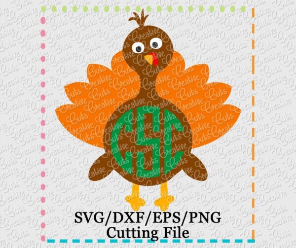 Sky Turkey Cutting File SVG DXF EPS