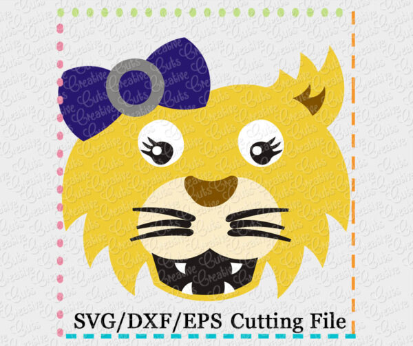 Wildcat Girl Cutting File SVG DXF EPS