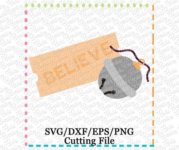 Believe Ticket Sleigh Bell Cutting File SVG DXF EPS