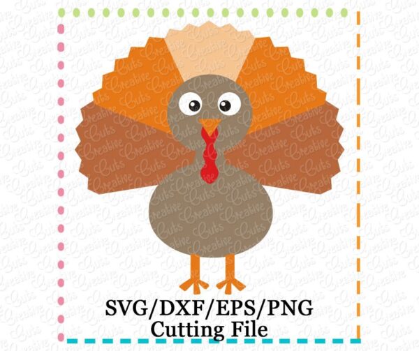 Boy Turkey Cutting File SVG DXF EPS