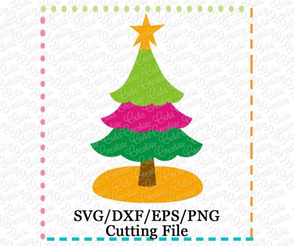 Christmas Tree Cutting File SVG DXF EPS