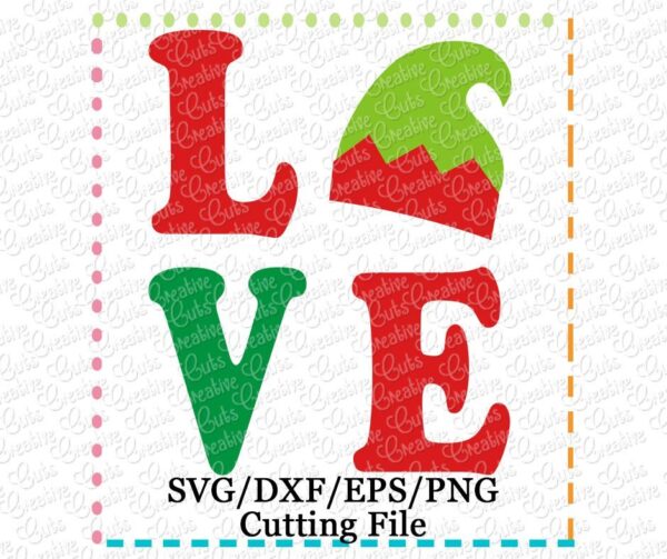 Love Elf Cutting File SVG DXF EPS