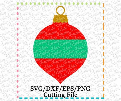 Ornament Split Cutting File SVG DXF EPS - Creative Appliques