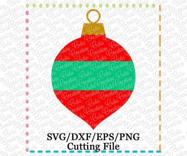 Ornament Split Cutting File SVG DXF EPS