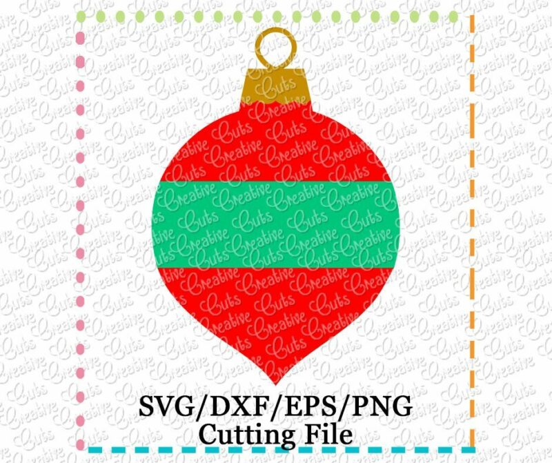 Ornament Split Cutting File SVG DXF EPS - Creative Appliques