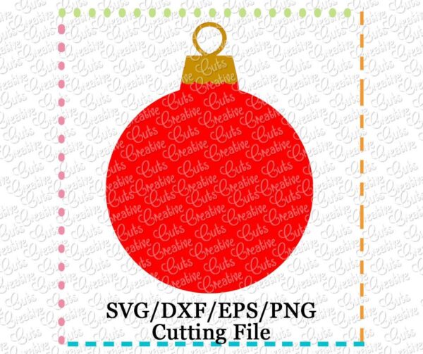 Ornament Cutting File SVG DXF EPS