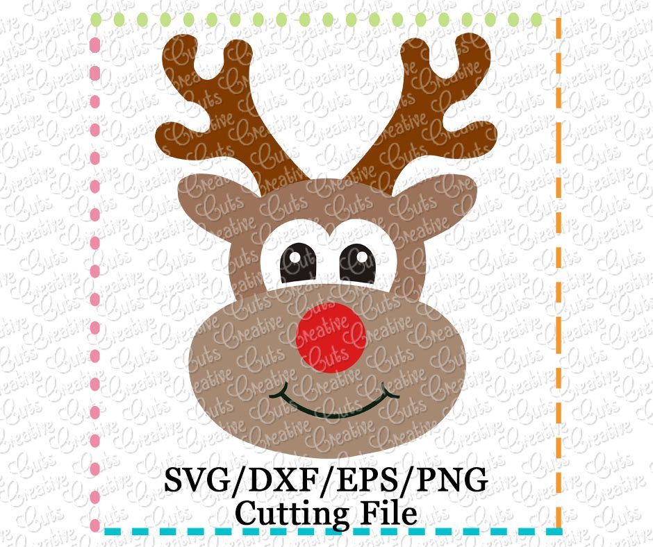 Download Reindeer Cutting File Svg Dxf Eps Creative Appliques