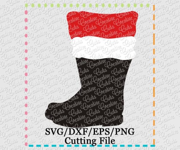 Santa Boots Cutting File SVG DXF EPS