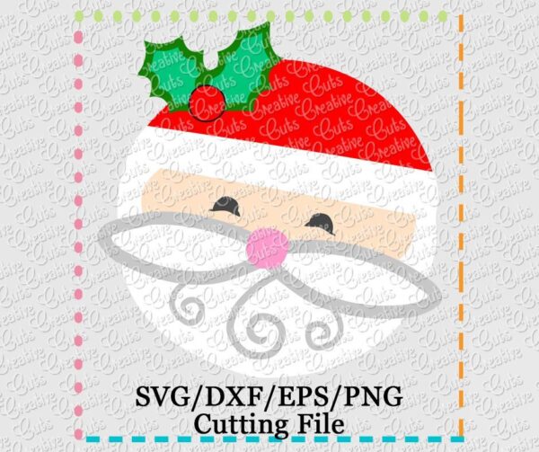 Santa Face Cutting File SVG DXF EPS