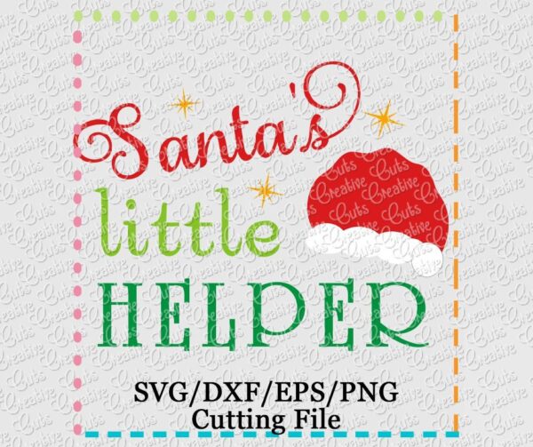 Santa's Helper Cutting File SVG DXF EPS