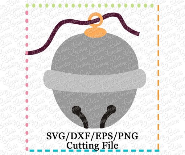 Sleigh Bell Cutting File SVG DXF EPS