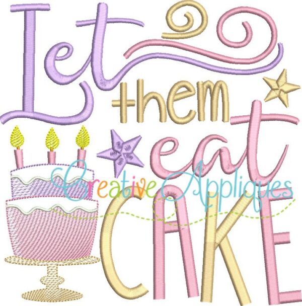 Let Them Eat Cake Embroidery - Image 2