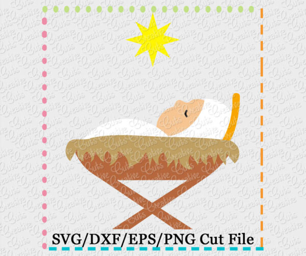 Baby Jesus SVG DXF EPS