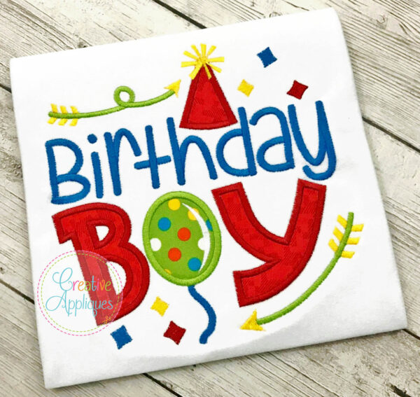 Birthday Set Applique & Embroidery - Image 4