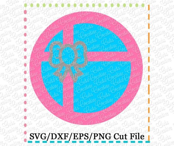 Circle Present SVG DXF EPS