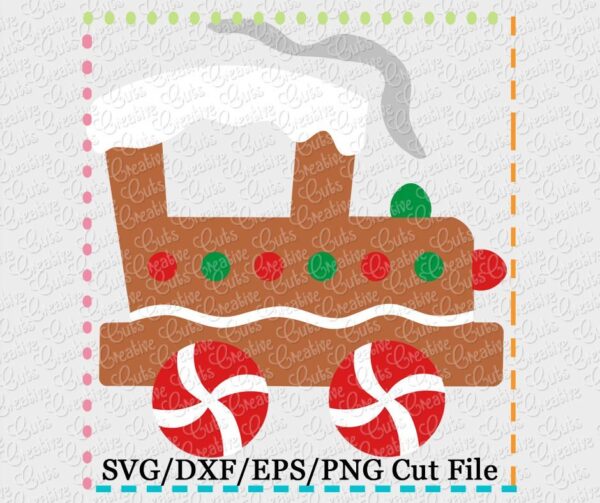 Gingerbread Train SVG DXF EPS