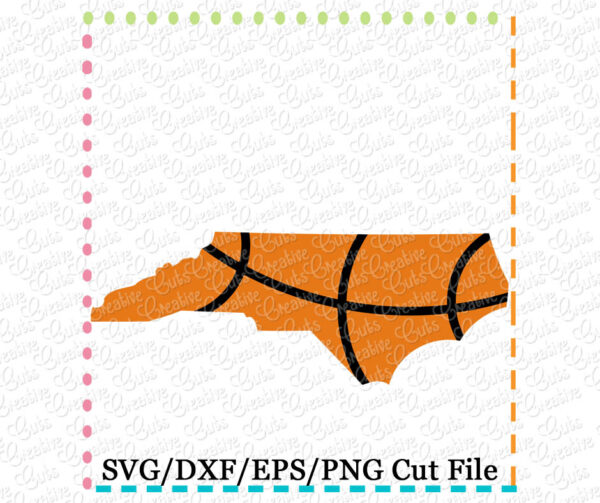 North Carolina Basketball SVG DXF EPS