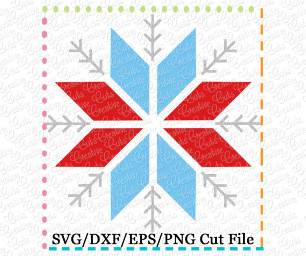 Snowflake SVG DXF EPS