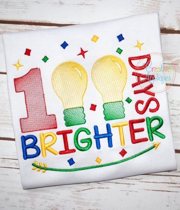 100 Days Brighter Embroidery