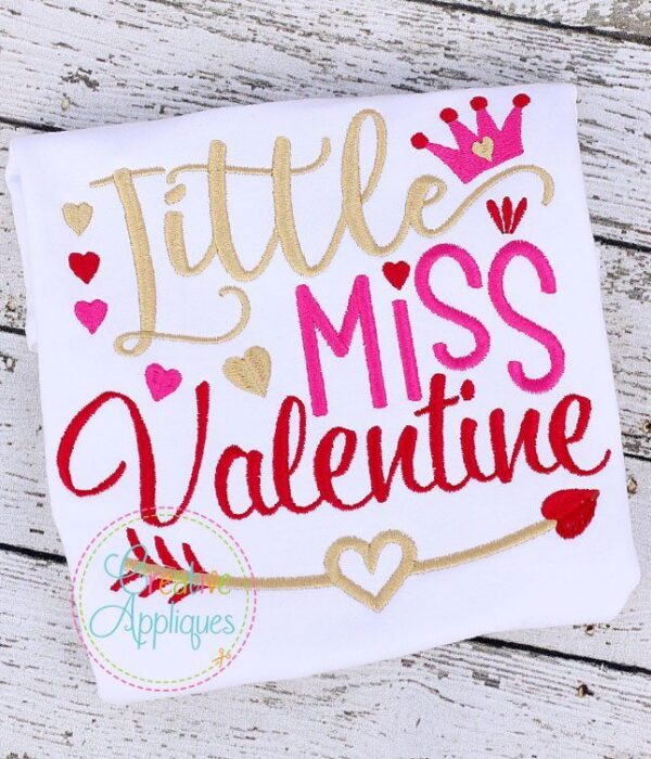 Little Miss Valentine Embroidery