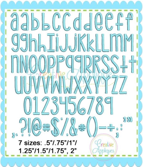 Bridgetown Embroidery Font - Image 2