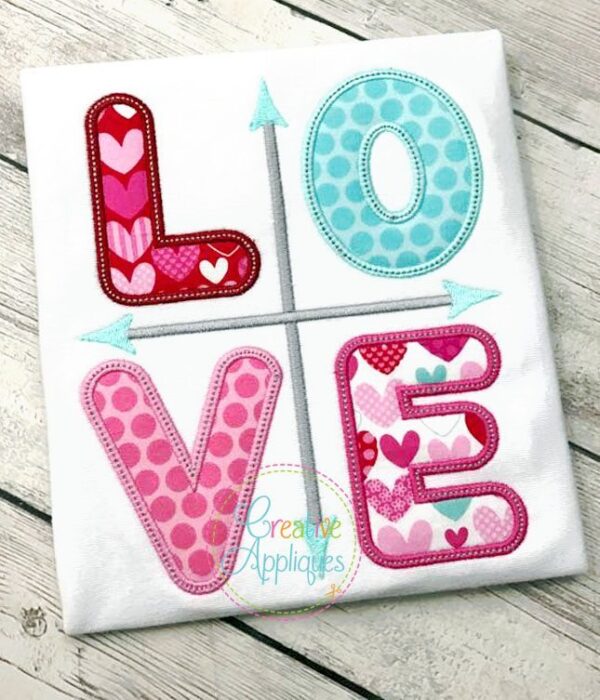 Love Arrows Applique